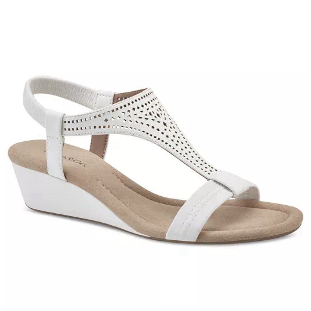 style & Co Women's Step N Flex Vacanzaa Wedge Sandals Size:8M